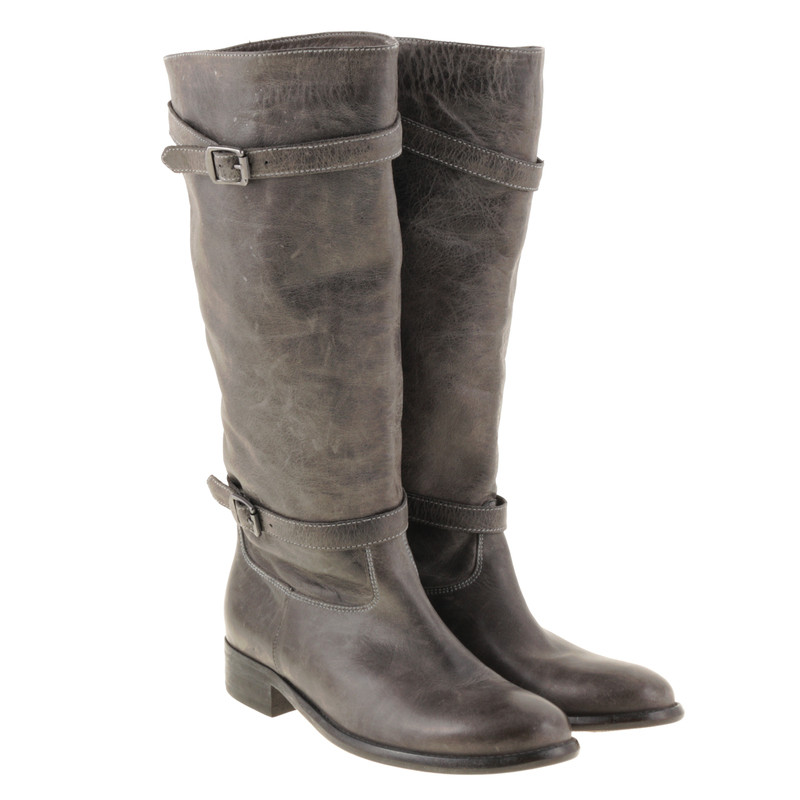 Belstaff Leather boots in grey