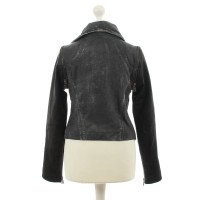 Doma DOMA - two-tone leather jacket