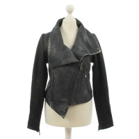 Doma DOMA - two-tone leather jacket