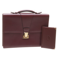 Cartier Briefcase in Bordeaux