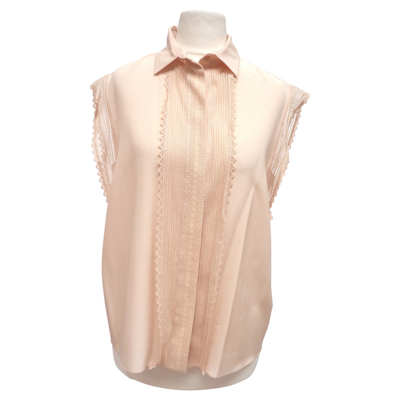 Chloé Silk blouse with lace