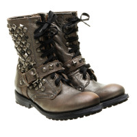 Ash Metallic boots with studs
