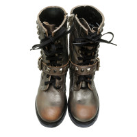 Ash Metallic boots with studs