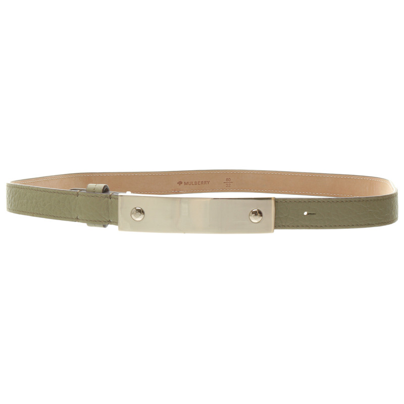 Mulberry Belt in light green