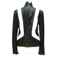 Dkny Black and white leather jacket