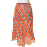 Etro Silk skirt with stripes