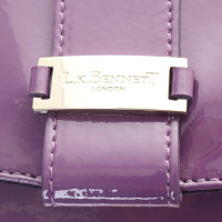L.K. Bennett clutch patent leather