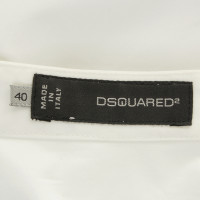 Dsquared2 Bluse mit Zipper in Leder-Optik