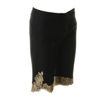 Red Valentino Bermuda shorts with lace trim