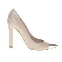 Louis Vuitton pumps in nude with metallic lace