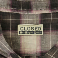 Closed Blouse with plaid pattern