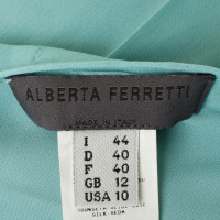 Alberta Ferretti Gonna in seta con pieghe
