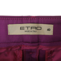 Etro Violettfarbene trousers