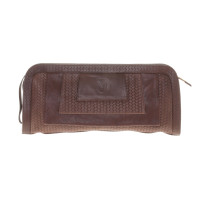 Marcel Ostertag Brown clutch with a braided look
