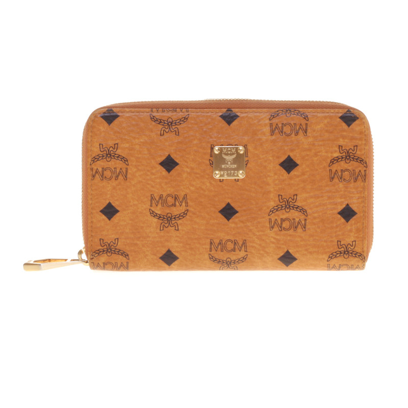 Mcm Wallet with logo print