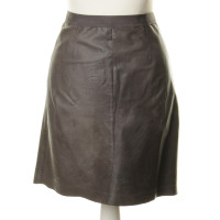Lanvin Grey leather skirt