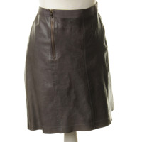 Lanvin Grey leather skirt