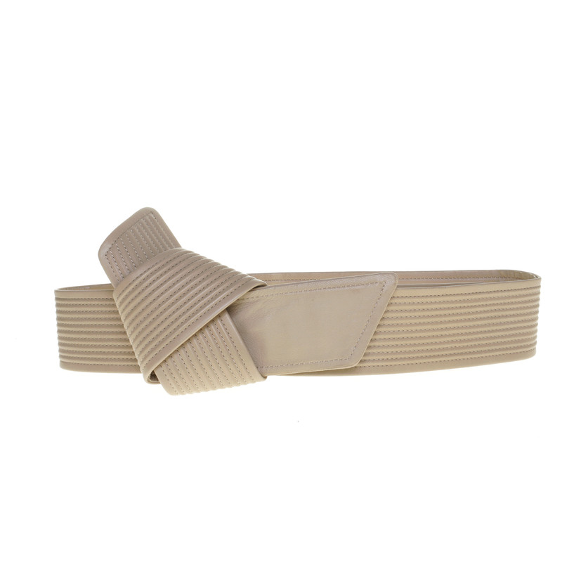 Max Mara Lederen riem met lus