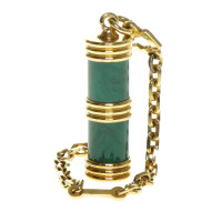 Yves Saint Laurent pendant in green and gold