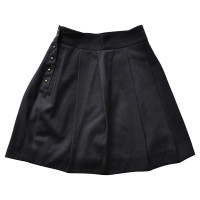 Mc Q Alexander Mc Queen Black pleated skirt 