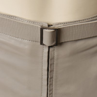 Armani Leather pants in stone grey 