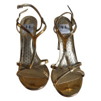 Halston Heritage Gold sandals 