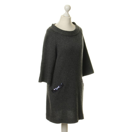 Other Designer Nice connection knit dress in dark grey