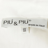 Piu & Piu Camicetta pulsante in bianco