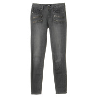 Paige Jeans Jeans con i sacchetti di chiusura lampo grigio