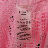 Dear Cashmere Foro a maglia in rosa