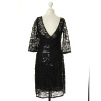 Monique Lhuillier lace dress with sequin trim