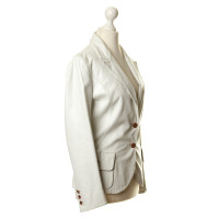 Fendi Off-white leather Blazer