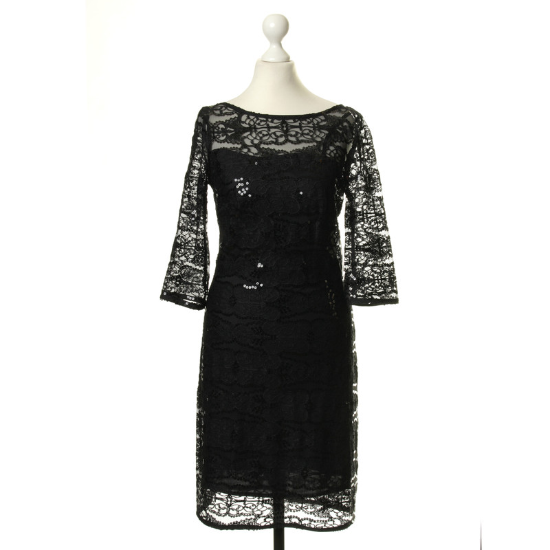 Monique Lhuillier lace dress with sequin trim