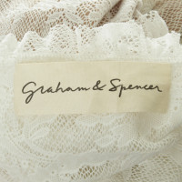 Graham & Spencer Robe en dentelle en blanc