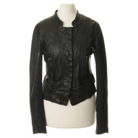 Day Birger & Mikkelsen Leather jacket with knit inserts