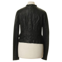 Day Birger & Mikkelsen Leather jacket with knit inserts