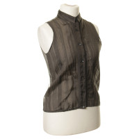 Other Designer Antonio Berardi - transparent blouse in grey