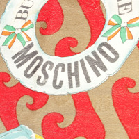 Moschino Doek met retro-print