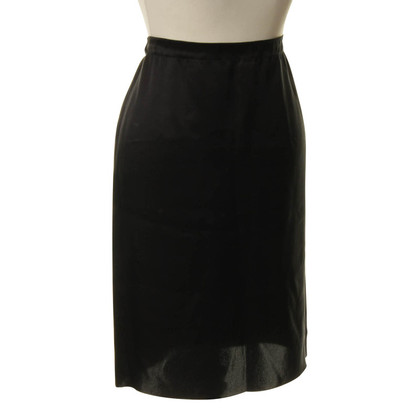 Lanvin Black silk skirt