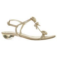 Christian Dior High heel sandal in gold tone