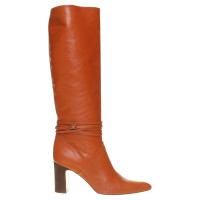 Dries Van Noten Leather boots in Orange