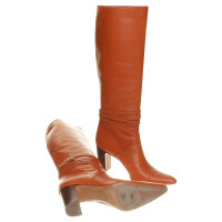 Dries Van Noten Leather boots in Orange