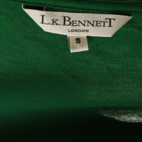 L.K. Bennett Shirt in Grün mit Raffungen