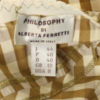 Philosophy Di Alberta Ferretti Bustier top with Vichy-pattern