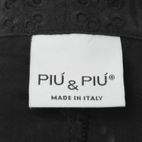 Piu & Piu Cotton Blazer with hole pattern