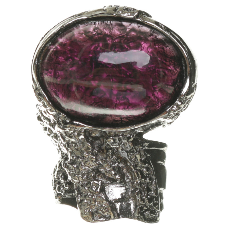 Yves Saint Laurent "Arty" with gemstone ring