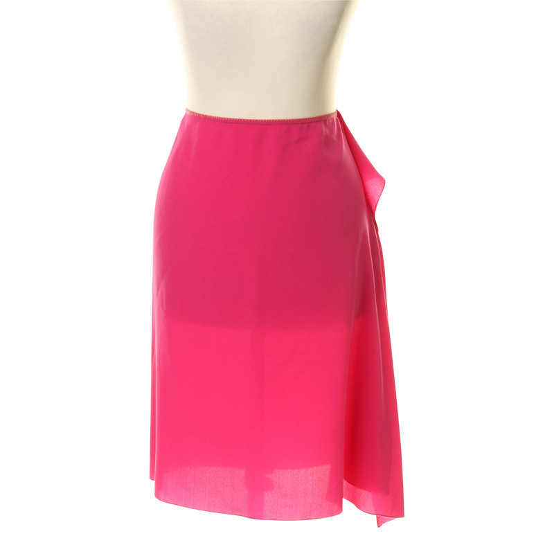 Blumarine Silk skirt in pink 