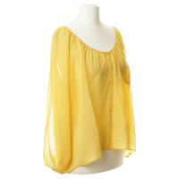 American Vintage Blusa in seta in giallo