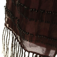 Dries Van Noten Silk scarf with decorative trim