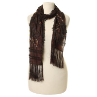 Dries Van Noten Silk scarf with decorative trim